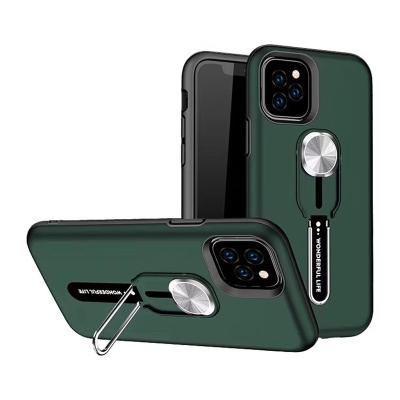 China Newest Luxury shockproof mobile accessories back cover kickstand cell phone case for hand strap iphone 1111Pro for sale