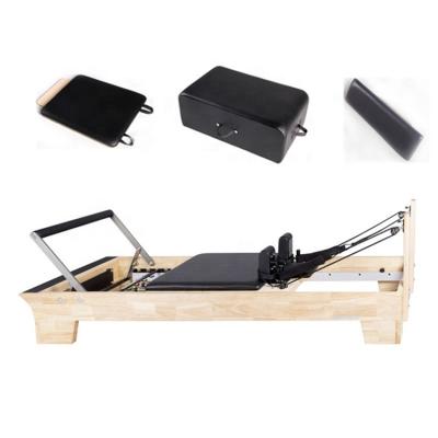 China Hot Selling Bodybuilding Fitness Exercise Yoga Training Factory Fitness Machine With Imported Maple Wood Pilates Reformer Equipment for sale