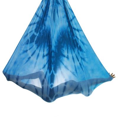 China High Strength Nylon Aerial Hammock Set 5.5 Yards 5Mx2.8M Nylon 40D Gradient Yoga Hammock Aerial Trapeze Wholesale for sale