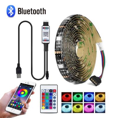 China Waterproof 5V LANDSCAPE Music TV LED Strip USB Powered BT APP Control 5M 150LED SMD5050 RGB LED Strip Light for sale