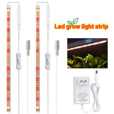 China Dropshipping Single Light Plug And Play Strips Full Spectrum LED Seed Planting Grow Light Strips For Greenhouse And Indoor Plants for sale