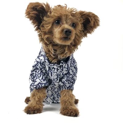 China Popular Stocked Brand Winter Dog Coat Designer Pet Jacket French Bulldog Teddy Pug Puppy Apparel Luxury Dog Clothes for sale