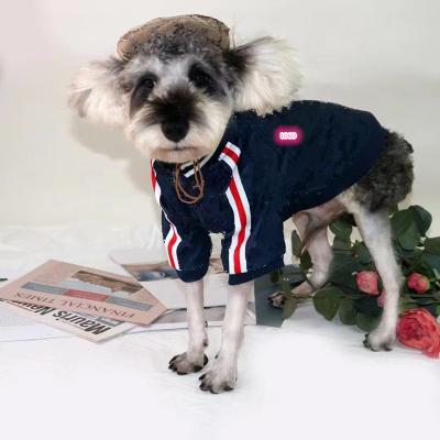 China Luxury Fashionable Design Brand Zipper Dog Jacket Stocked Waterproof Dog Clothes Coat for sale