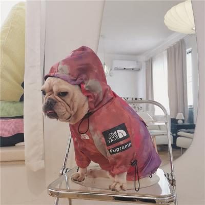 China Wholesale High End Fashionable Luxury Waterproof Zipper Jacket Pet Puppy Brand Stocked Dogs Clothes Coat for sale