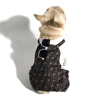 China Stocked For Autumn Luxury Designers Dog Overalls Small Large Dog Clothing Pet Clothes Custom Spring Wholesale Dog Clothes for sale