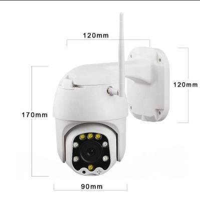 China Outdoor Full HD 1080P PTZ Wifi Speed ​​Dome Security IP CCTV CameraHot Wireless CCTV Night Vision Colorful Surveillance Night Camera for sale