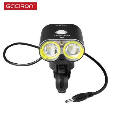 China Gaciron V13 1600Lumen Aluminum Alloy Quality Products Chinese Electric Bicycle Accessories Rechargeable Front Led Bike Light DC for sale