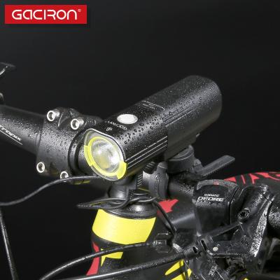 China Gaciron e bike accessories LED front lights function bicycle light mtb cycle light bicycle headlight/electric bicycles spare parts power bank for sale