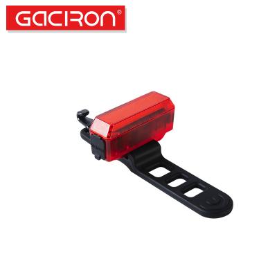 China New Arrival 15lumen Gaciron PC Light 300 Degree Tail Bike Tail Light Transparent Bicycle Accessories for sale