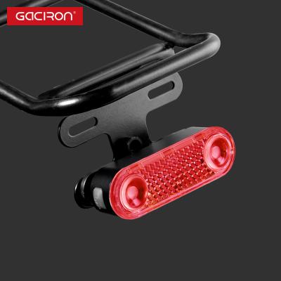 China Smart Funtion Gaciron Recycling Accessories Led Smart Rechargeable Bike Light Bike Tail Light For Bicycle Rear Rack Light for sale