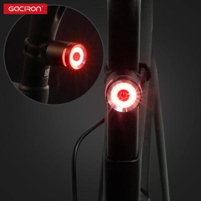 China Best Selling Aluminum Alloy Gaciron Mini Mountain Bike Safety Light 3 Modes Seatpost Strap Led Bicycle Tail Light for sale