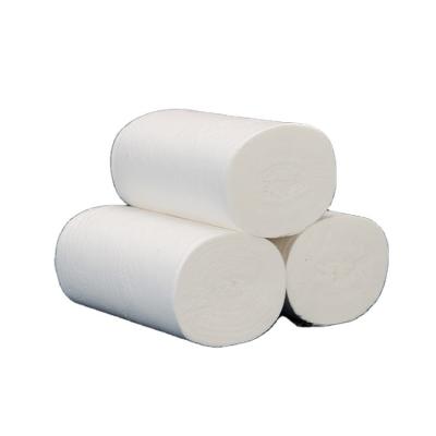 China High Quality Eco - Friendly Water Desolving / Soft Absorbent Recycled Pulp Bath Tissue Printed Toilet Paper Roll for sale