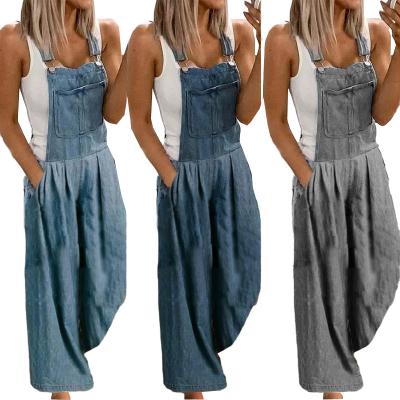 China Breathable Brand New Women Denim Straps Suspender Casual Denim Overalls for sale