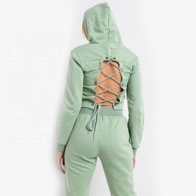 China Wholesale Breathable Comfortable Size S-XL Jogging Suit Two Piece Hoodie Set Women For 2021 for sale