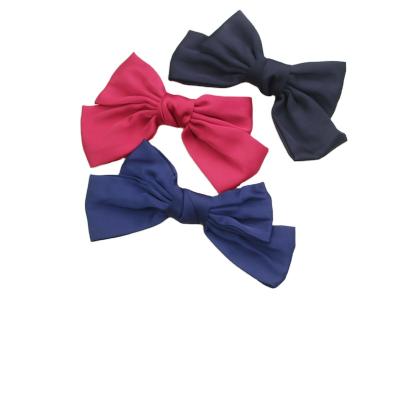 China European and American style baby bow hair clip tie headband hair accessories satin headband wrap hair clip net for women for sale