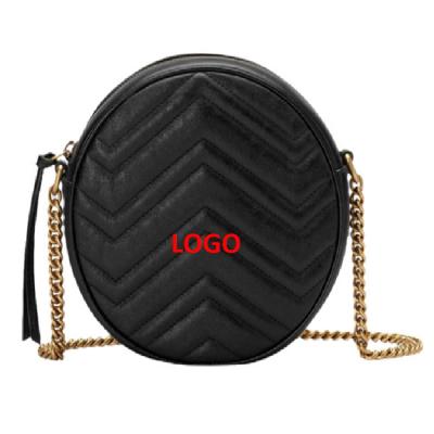 China Newspaper Used 2020 Real Logo Wholesale Leather Bag Woman Luxury Designer Women Handbags for sale