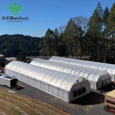 China Walson Herbs Fully Automated Light Deprivation Greenhouse for sale