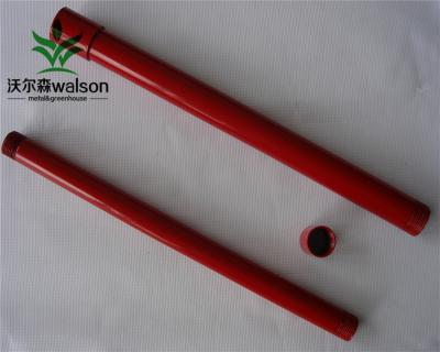 China Structure Pipe Powder Coated Galvanized Steel Pipe PVC For Single-Span Greenhouse for sale