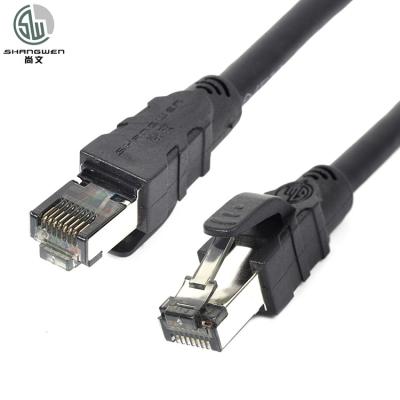 China Factory direct sale rj45 ethernet cable cat 8 thin ethernet cable for networking or computer cat8 1m 2m 3m 5m SFTP for sale