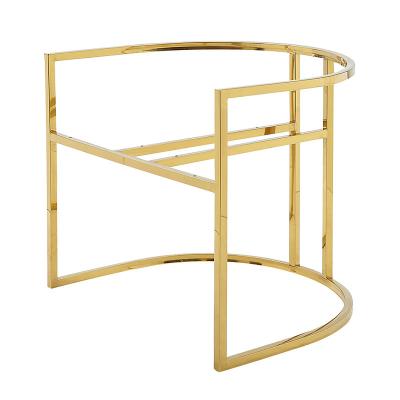 China Modern Customized Simple Stainless Steel Gold Furniture Sofa Chair Frames for sale