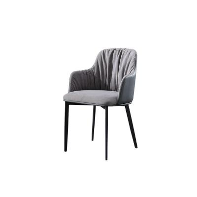 中国 Nordic Modern Wholesale Furniture Design Canvas Slipcover Dining Room Chairs With Metal Legs 販売のため