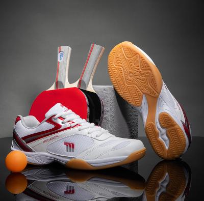 China CUSHIONING new professional ping pong shoes men women women anti slip couple badminton blue red light sneakers for sale