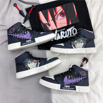 China CUSHIONING Anime Men Women Pain Senju Hashirama Canvas Shoes Itachi Sasuke Kakashi Casual Sneakers for sale