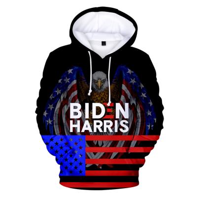 China Biden Harris Presidential Campaign 3D Digital Full Print Anti-Pilling Hooded Hoodie For Women Men for sale