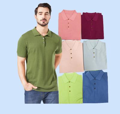 China Anti-Wrinkle Anti-Wrinkle 100% Cotton Polo Shirt For Men for sale