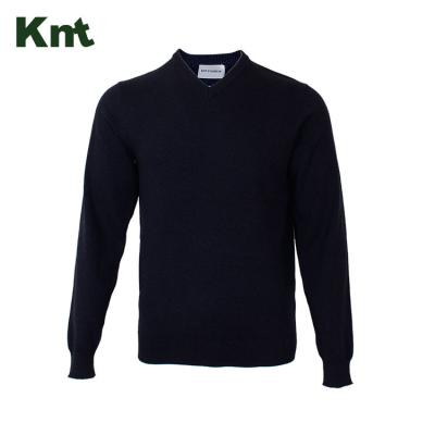 China New autumn sweater good quality solid color anti-shrink warm empty sweaters for men for sale