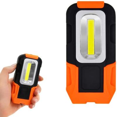 China Maintenance Battery Powered Portable COB LED Magnetic Foldable Inspection Light with Hook LED Pocket Work Light for sale