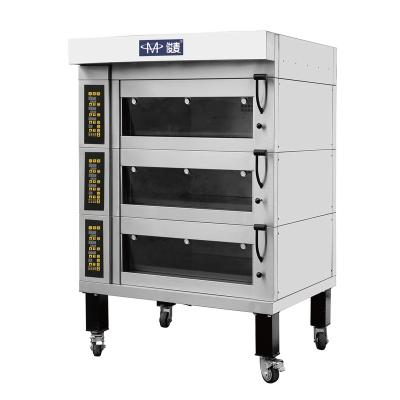 China European Wholesale Commercial Supply Electric Oven Machine Bakery Equipment Kitchen Baking Equipment With Stone For Bread for sale