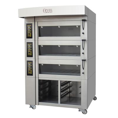 China Hot Sales Equipment 3 Bakery Equipment 3 Platform 6 Tray Commercial Kitchen Supply Electric Baking Equipment For Bread for sale