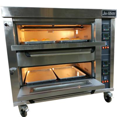 China Automatic Factory Direct Gas Oven Cake 2 Deck 4 Trays for Cake Baking Industry for sale