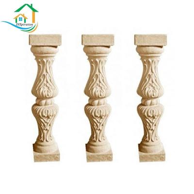 China Durable Eco - Friendly Classic Design Balcony Sandstone Balusters for sale