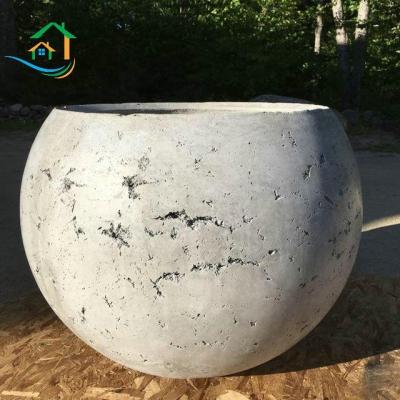 China Durable Eco-Friendly GRC Material Outside Flower Pots for sale