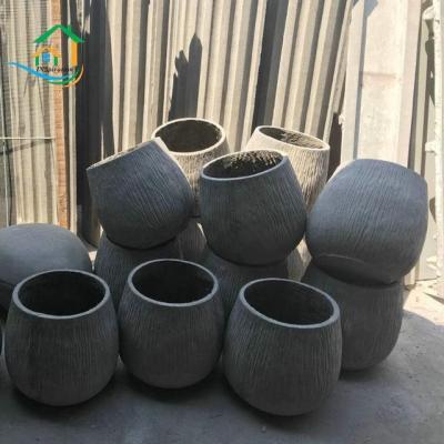 China Large Eco-Friendly Durable GRC Flower Pots for sale