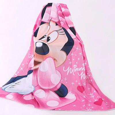 China Wholesale Soft 100%Polyester Anti-pilling Printed Baby Fleece Mink Blanket for sale