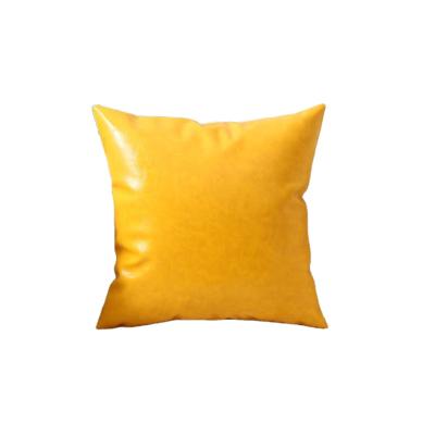 China Anti-pilling Luxury Hotel Pillow Faux Leather Cushion Covers Decorative Square Cushion 18x18 Inch Fashional Tile Collection for sale