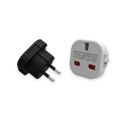 China Dual USB Charging Ports Fast Shipping 9625 Travel Adapter Converts UK to UK USA Plug to 2 Pin EU Plug Black/White for sale