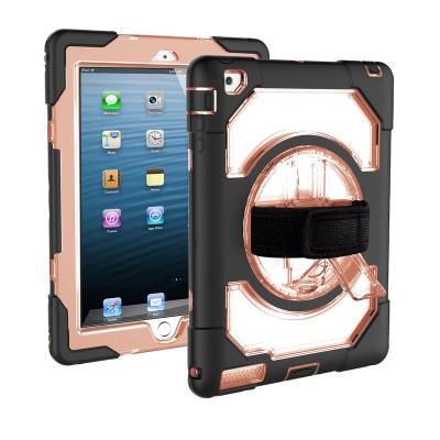 China Shockproof& Scratch-Resistant 3 in 1 Shockproof Armor Hard Plastic +Silicone Rubber Cover Case for Ipad Air 2 Mini 2 3 4 Pro 9.7 12.9 234 for sale