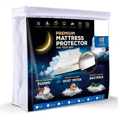 China Premium Waterproof Cotton Terry Waterproof Hypoallergenic Mattress Cover Comfortable Protector for sale