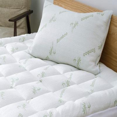 China Waterproof Anti Dust Mites 100% Bamboo Fabric Surface Mattress Cover Bed Protector for sale