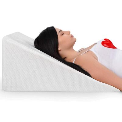 China Cheap Bamboo Plant Memory Foam Bed Wedge Pillow For Acid Reflux for sale