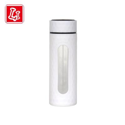 China WITH LID texture glass has simple and generous style and strong practicability that it is a water cup with filter screen for sale