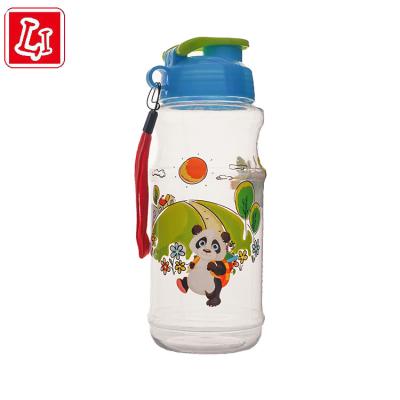 China Viable Style Cute Kids Cartoon Plastic Water Bottle With Lid Is Suitable For Outdoor Activities for sale