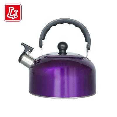 China Color Whistling Kettle Stainless Steel Family Restaurant Kitchen Viable Use for sale