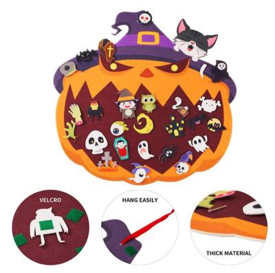 China Lovely Children's parent-child Halloween holiday detachable felt kids DIY toy set halloween felt products for sale