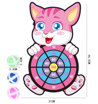 China Lovely Children's Cartoon Dart Ball Animal Sticky Sucker Children's Educational Parent-child Interactive Target Darts Toy for sale