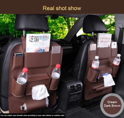 China Viable wholesale new products easy to take out car seat leather storage bag backpack car seat for sale